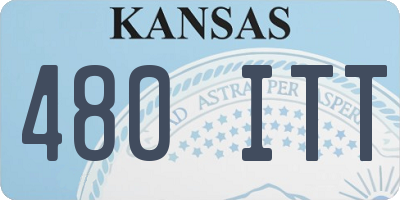 KS license plate 480ITT