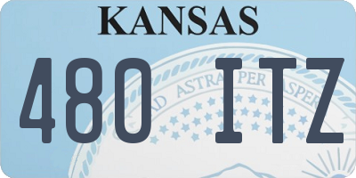 KS license plate 480ITZ