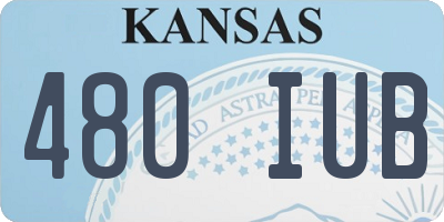KS license plate 480IUB
