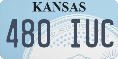 KS license plate 480IUC