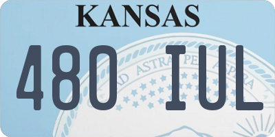 KS license plate 480IUL