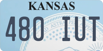KS license plate 480IUT