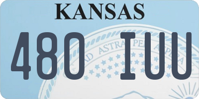 KS license plate 480IUU