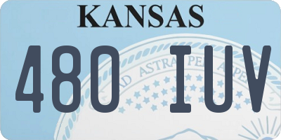 KS license plate 480IUV