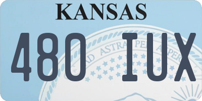 KS license plate 480IUX
