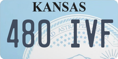KS license plate 480IVF