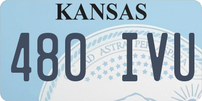 KS license plate 480IVU