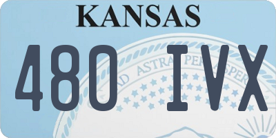 KS license plate 480IVX