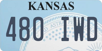 KS license plate 480IWD