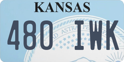 KS license plate 480IWK
