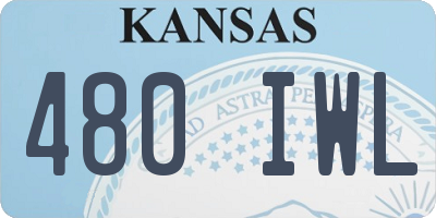 KS license plate 480IWL