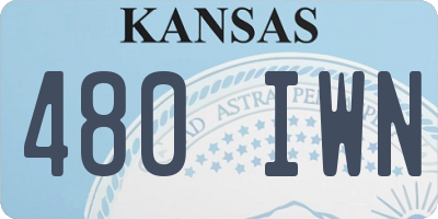 KS license plate 480IWN