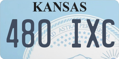 KS license plate 480IXC