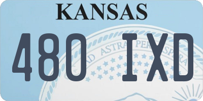 KS license plate 480IXD