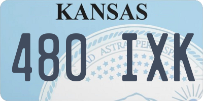 KS license plate 480IXK