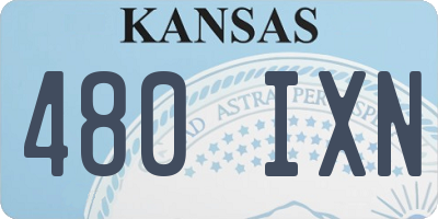 KS license plate 480IXN