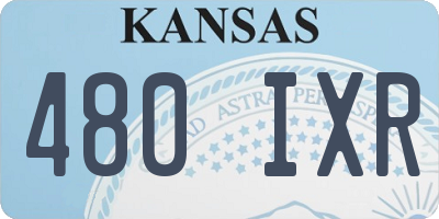 KS license plate 480IXR