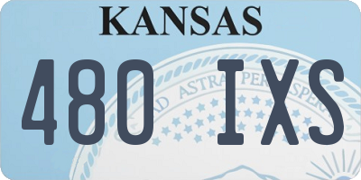 KS license plate 480IXS
