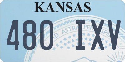KS license plate 480IXV