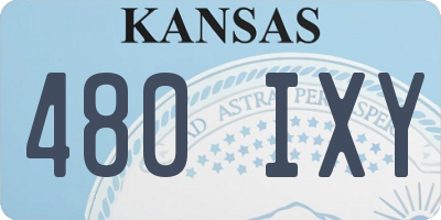 KS license plate 480IXY