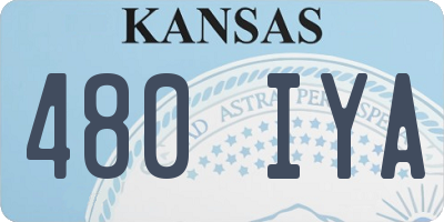 KS license plate 480IYA