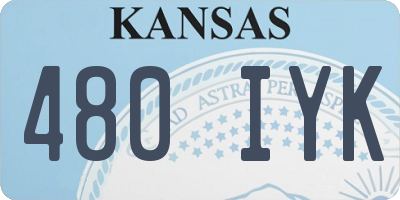 KS license plate 480IYK