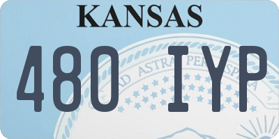KS license plate 480IYP