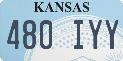 KS license plate 480IYY