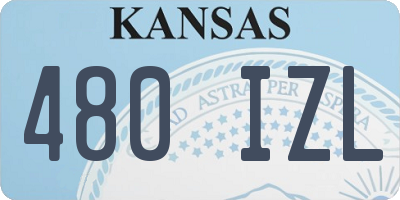 KS license plate 480IZL