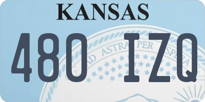 KS license plate 480IZQ