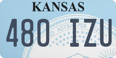 KS license plate 480IZU