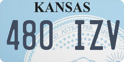 KS license plate 480IZV