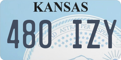 KS license plate 480IZY