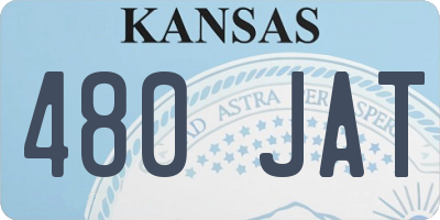 KS license plate 480JAT