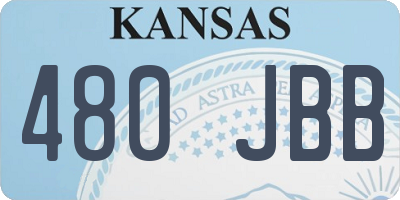 KS license plate 480JBB