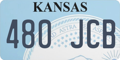 KS license plate 480JCB
