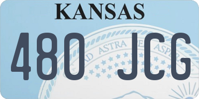 KS license plate 480JCG
