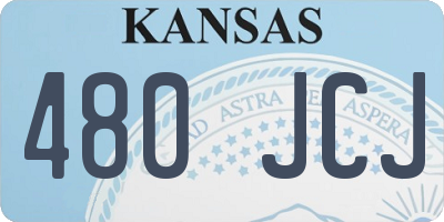 KS license plate 480JCJ