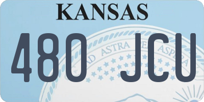 KS license plate 480JCU