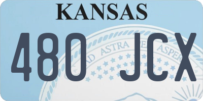KS license plate 480JCX