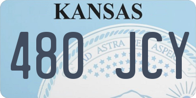 KS license plate 480JCY