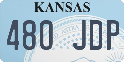 KS license plate 480JDP