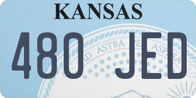 KS license plate 480JED