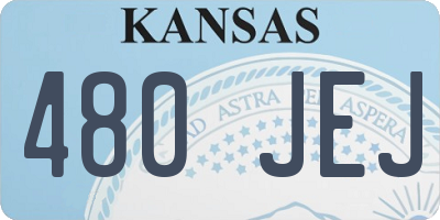 KS license plate 480JEJ
