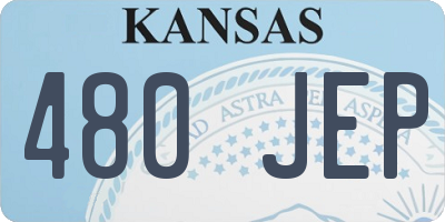 KS license plate 480JEP