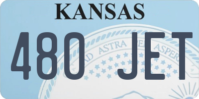 KS license plate 480JET