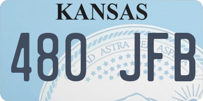 KS license plate 480JFB