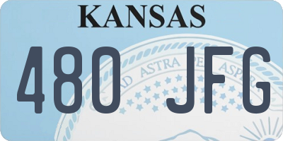 KS license plate 480JFG