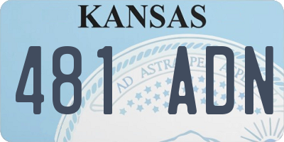 KS license plate 481ADN