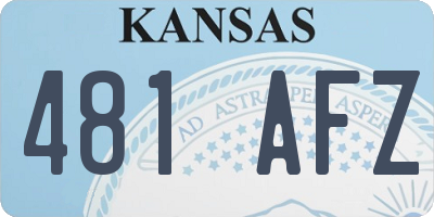 KS license plate 481AFZ